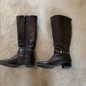 Franco Sarto Dark Brown Over the Knee Boots
